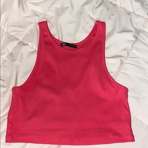 ZARA Ribbed Cotton Tank